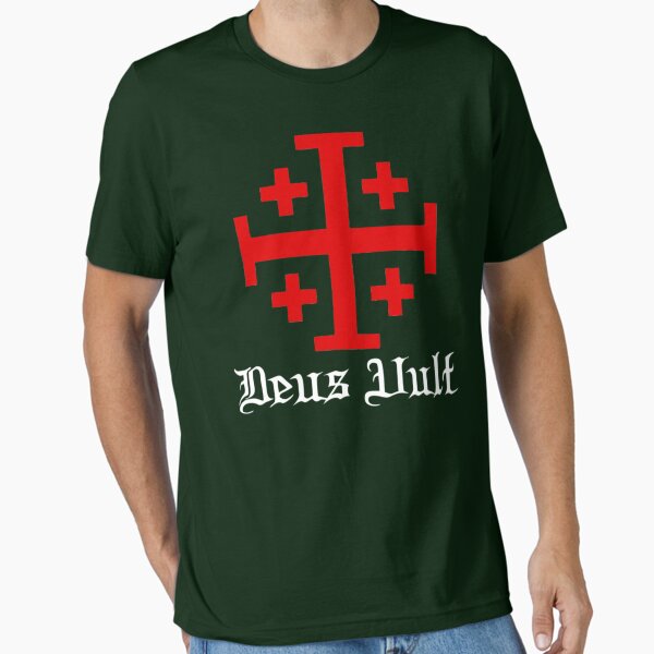 BEST SELLING -Deus Vult Essential T-Shirt Essential T-Shirt for Sale by RobertNeumann
