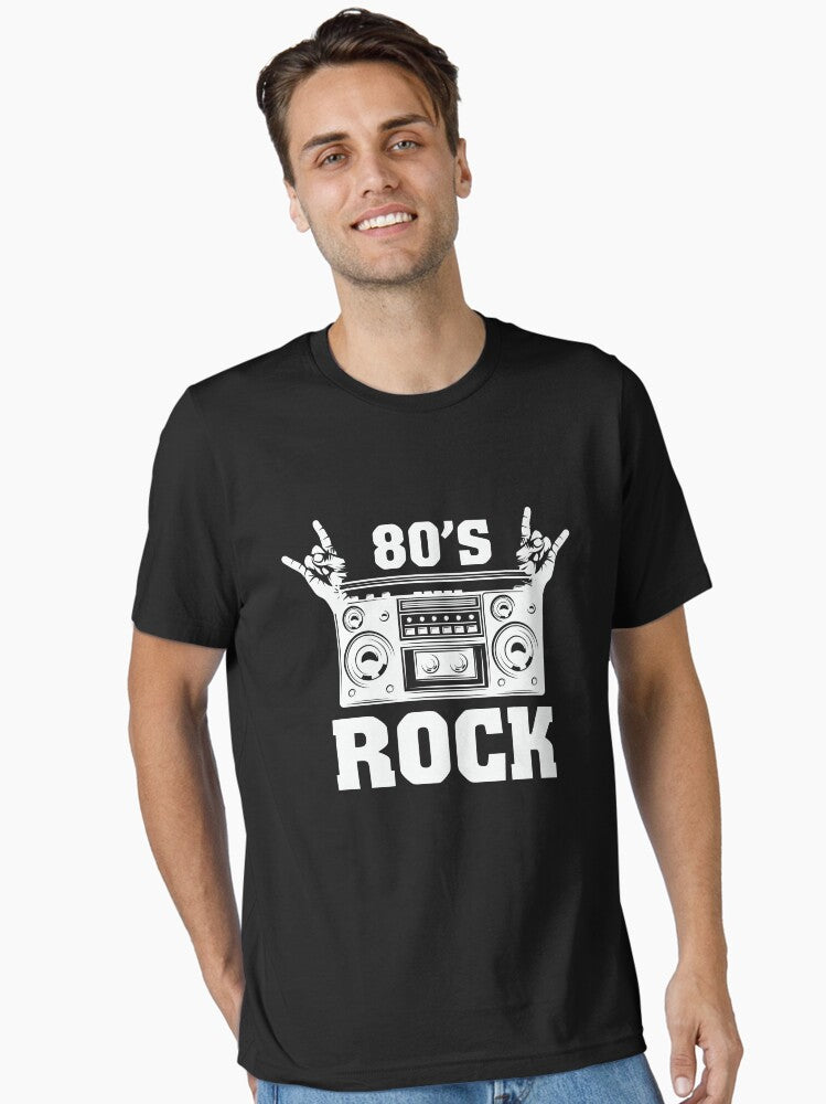 80s Rock Retro Ghetto Blaster Radio Essential T-shirt | Trendy Graphic Tee | Casual Unisex T-shirt
