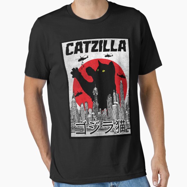 Catzilla Essential T-Shirt for Sale by Le-Freak
