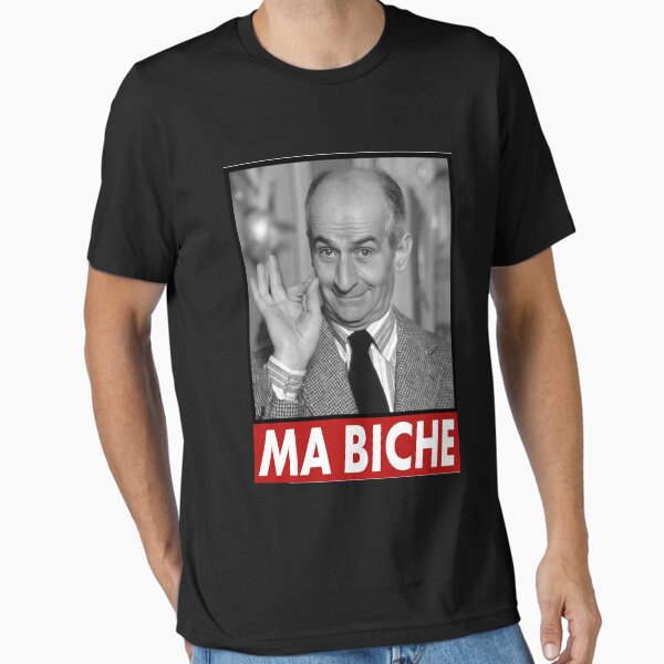 Louis de funes ma biche design Essential T-Shirt for Sale by thanialCline