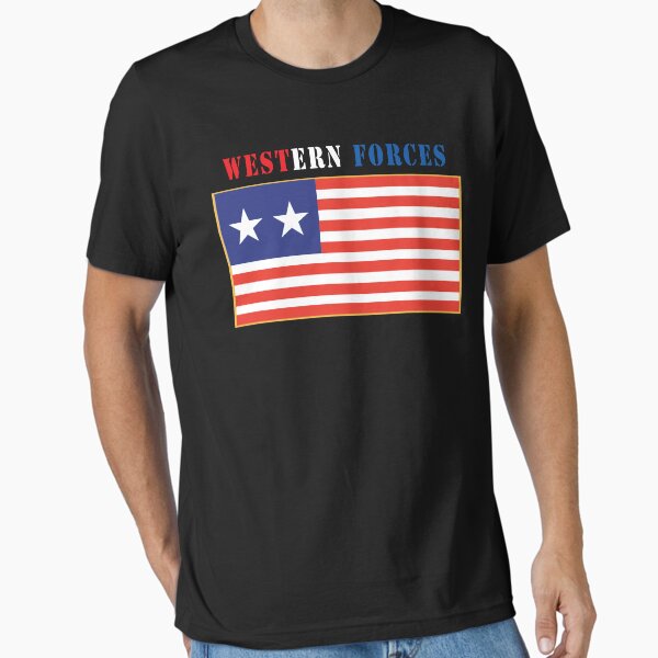 Flag - Western Forces - 2 Star Flag w Txt X 300 Essential T-Shirt for Sale by twix123844