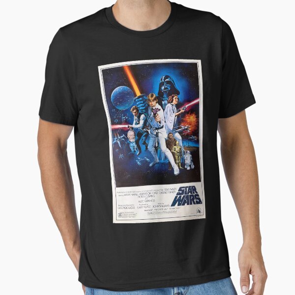 The Best Movie Star=Wars 1977 Essential T-Shirt for Sale by tutubams