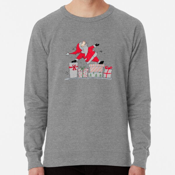 "Santa Claus with gifts" Lightweight Sweatshirt by fraukvonda
