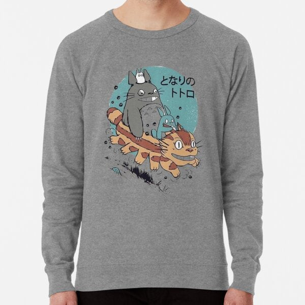 "the cat bus" Lightweight Sweatshirt for Sale by marcepolino