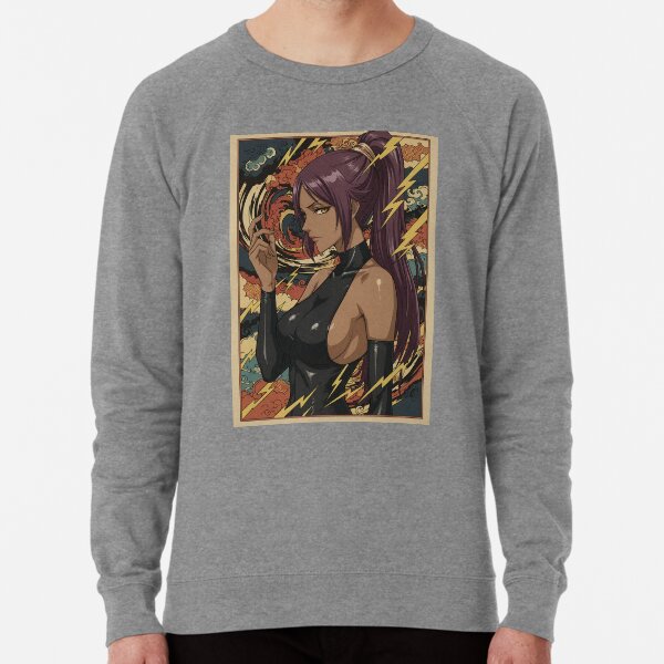 "Yoruichi Vintage Japanese Poster" Lightweight Sweatshirt for Sale by MadShroomPrints