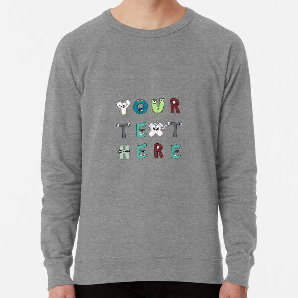 "Your text here ALPHABET LORE in pink" Lightweight Sweatshirt for Sale by Totkisha1