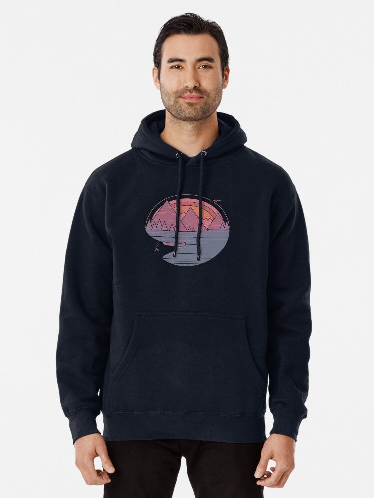 The Mountains Are Calling Pullover Hoodie | Cozy Graphic Hoodie | Unisex Pullover
