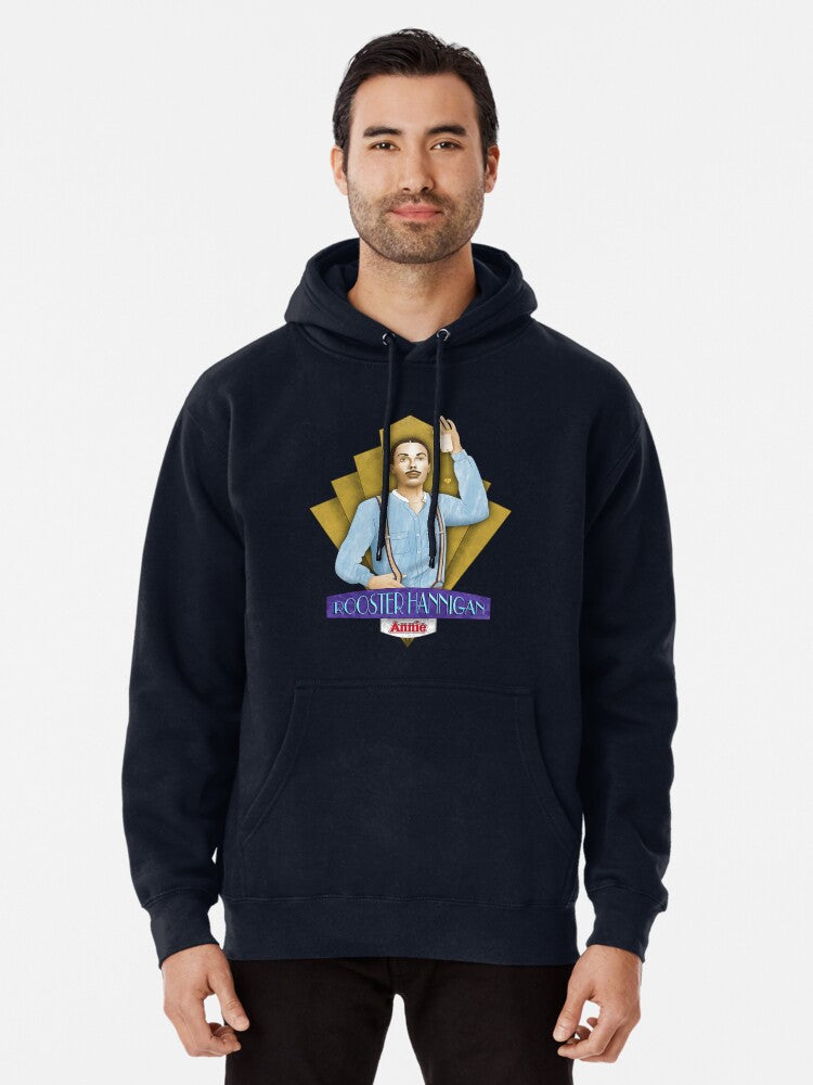Annie - Rooster Hannigan Pullover Hoodie | Cozy Graphic Hoodie | Unisex Pullover