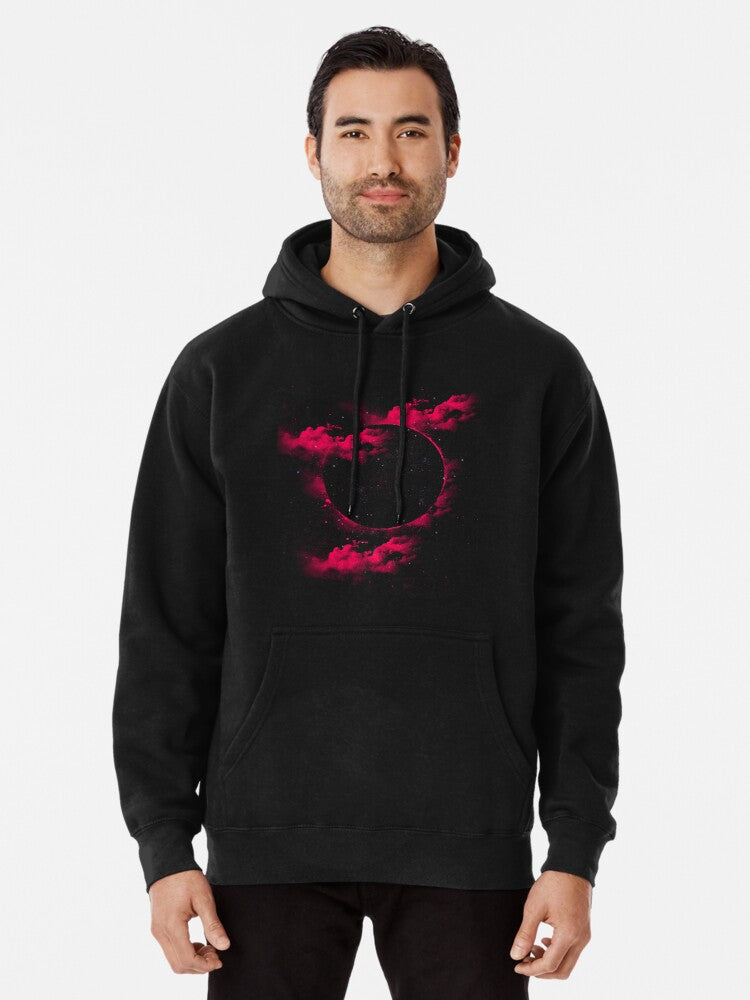 Black Hole Pullover Hoodie | Cozy Graphic Hoodie | Unisex Pullover