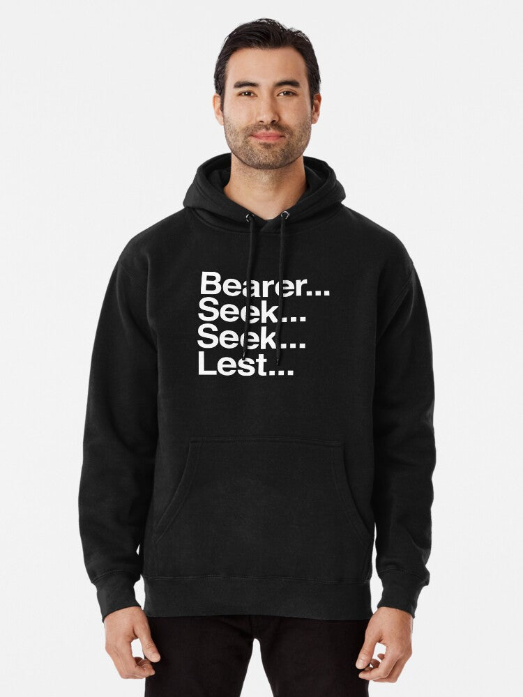 Bearer Seek Seek Lest Pullover Hoodie | Cozy Graphic Hoodie | Unisex Pullover