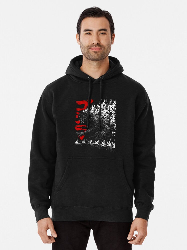 Gojira Millenium Godzilla 2000 Minus 1 Shin Pullover Hoodie | Cozy Graphic Hoodie | Unisex Pullover