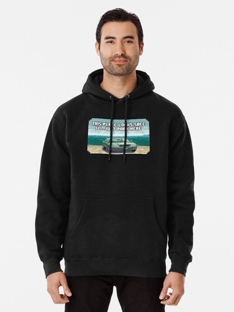 Bonus Stage Street Fighter Car Pullover Hoodie | Cozy Graphic Hoodie | Unisex Pullover