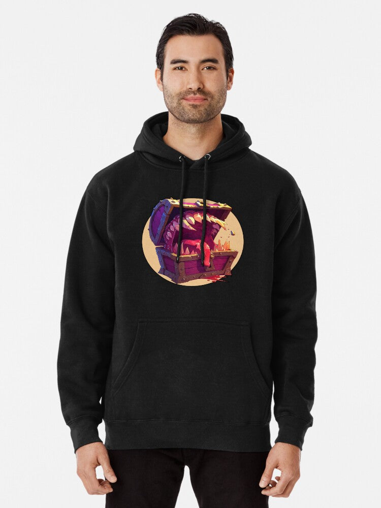 The Mimic - Dnd Monster Pullover Hoodie | Cozy Graphic Hoodie | Unisex Pullover