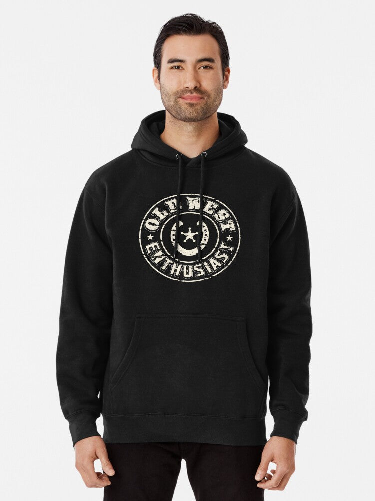 Old West Enthusiast Pullover Hoodie | Cozy Graphic Hoodie | Unisex Pullover