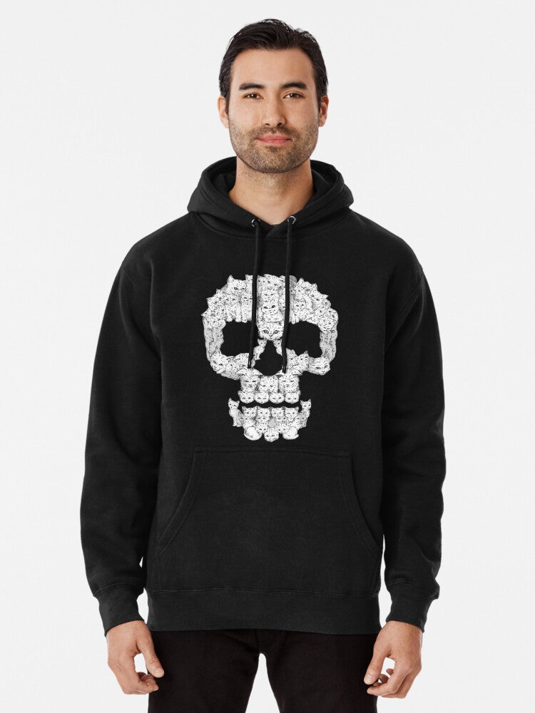 Skulls Are For Pussies Pullover Hoodie | Cozy Graphic Hoodie | Unisex Pullover