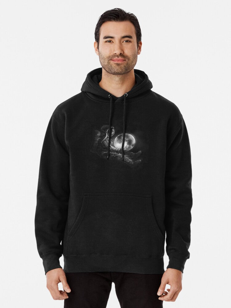 Moon Play Pullover Hoodie | Cozy Graphic Hoodie | Unisex Pullover