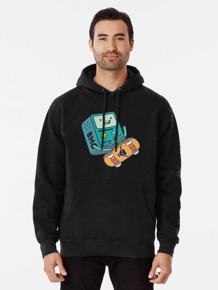 Bmo Skateboard Pullover Hoodie | Cozy Graphic Hoodie | Unisex Pullover