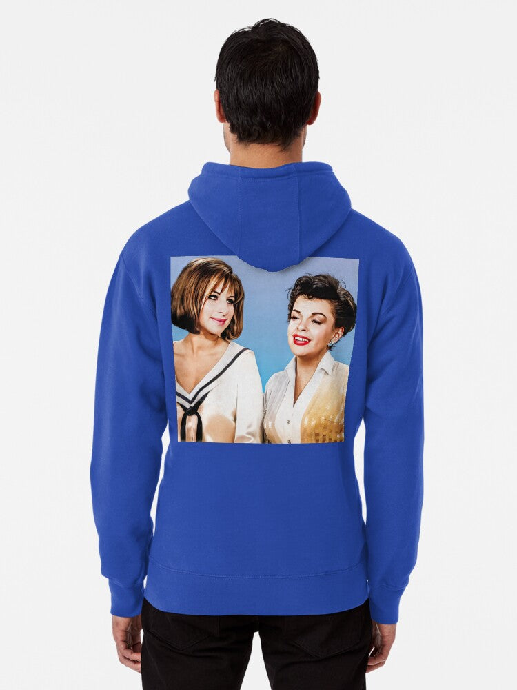 Judy & Barbra Pullover Hoodie | Cozy Graphic Hoodie | Unisex Pullover