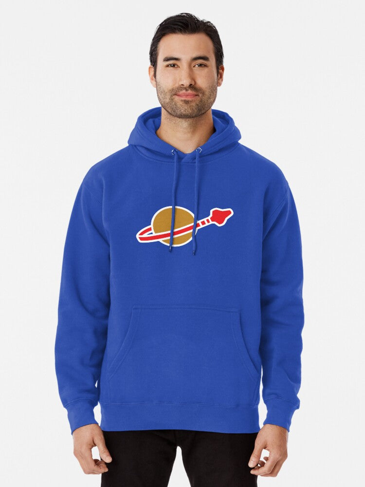 Classic Space Logo Pullover Hoodie | Cozy Graphic Hoodie | Unisex Pullover