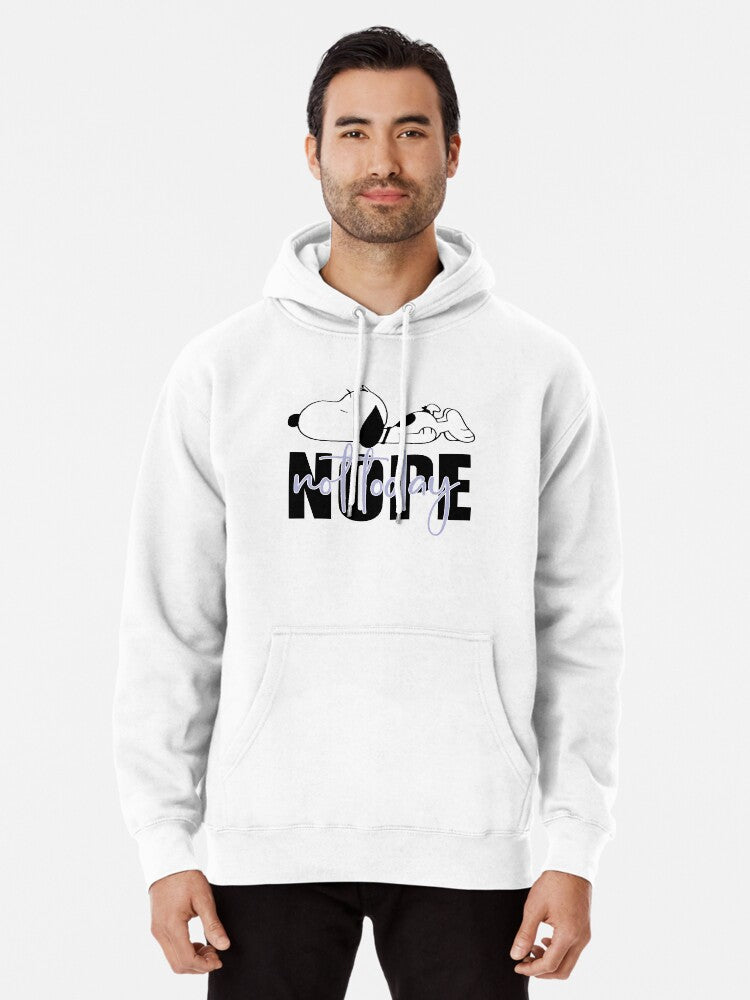 Snoopy Nope Not Today Nope Not Today Pullover Hoodie | Cozy Graphic Hoodie | Unisex Pullover
