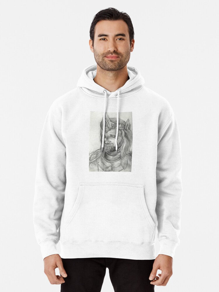 Aragorn Lotr Pullover Hoodie | Cozy Graphic Hoodie | Unisex Pullover