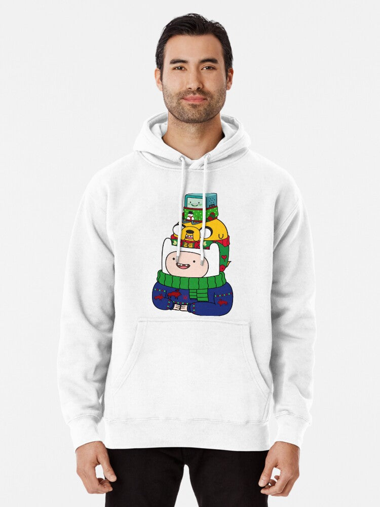 Finn Jake Bmo Pullover Hoodie | Cozy Graphic Hoodie | Unisex Pullover