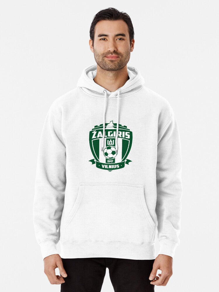 Zalgiris Football Team Logo Pullover Hoodie | Cozy Graphic Hoodie | Unisex Pullover