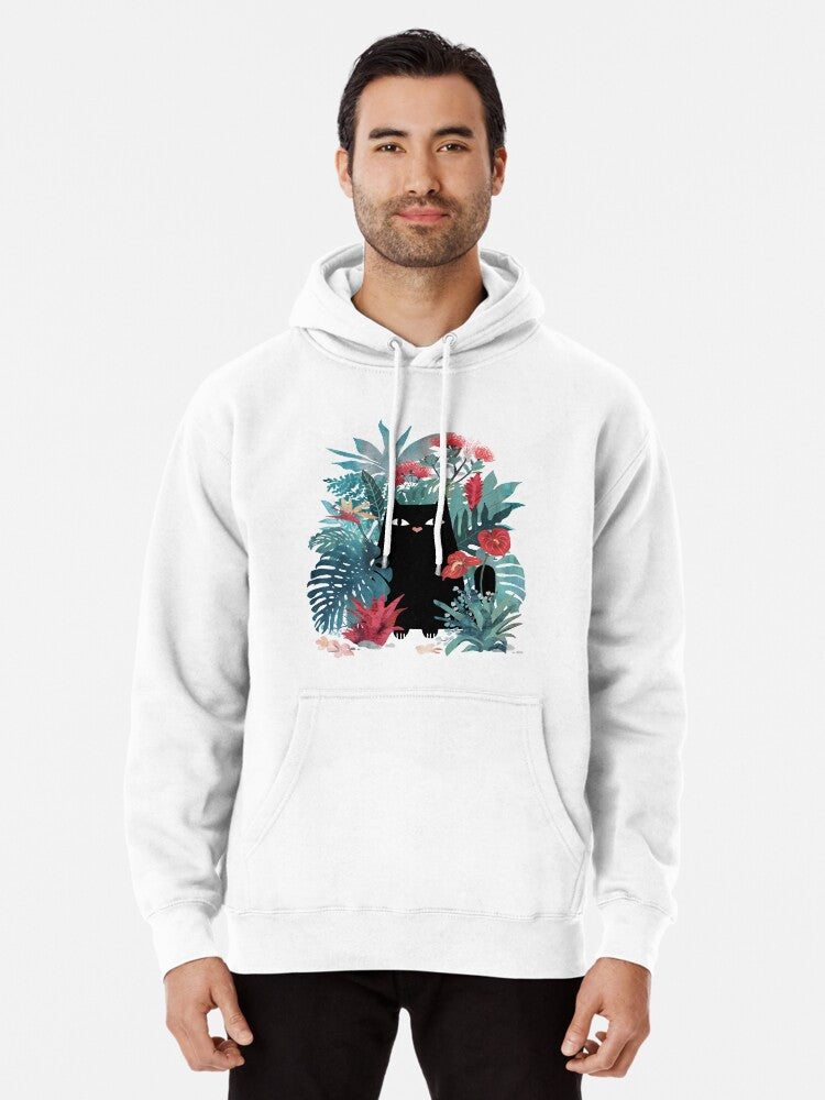 Popoki Pullover Hoodie | Cozy Graphic Hoodie | Unisex Pullover