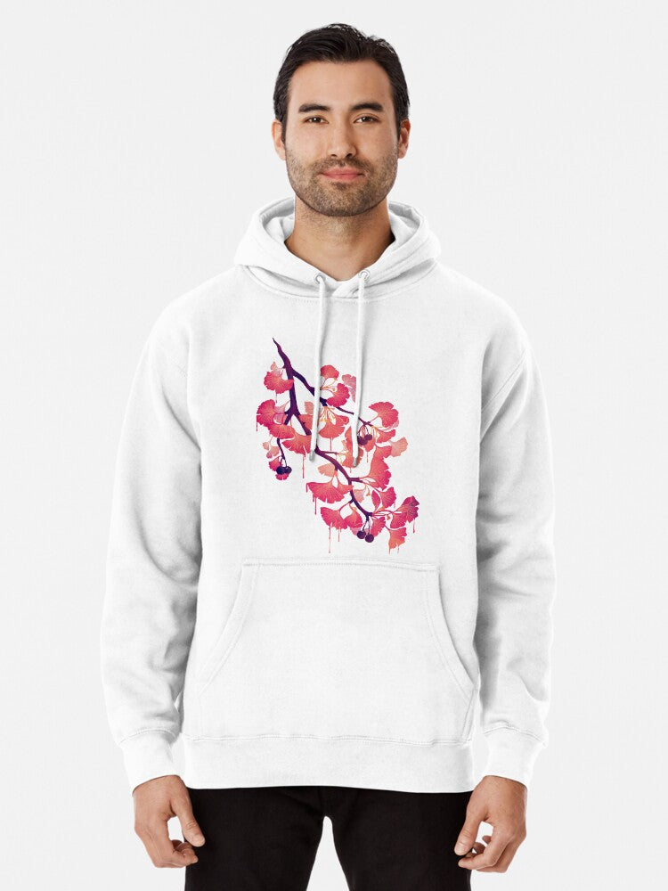 O Ginkgo Pullover Hoodie | Cozy Graphic Hoodie | Unisex Pullover