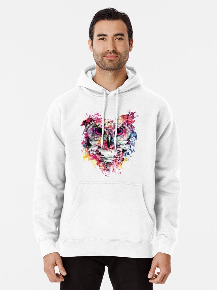 Owl Pullover Hoodie | Cozy Graphic Hoodie | Unisex Pullover