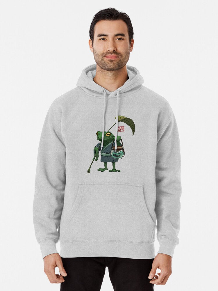 A Frog And His Son Pullover Hoodie | Cozy Graphic Hoodie | Unisex Pullover