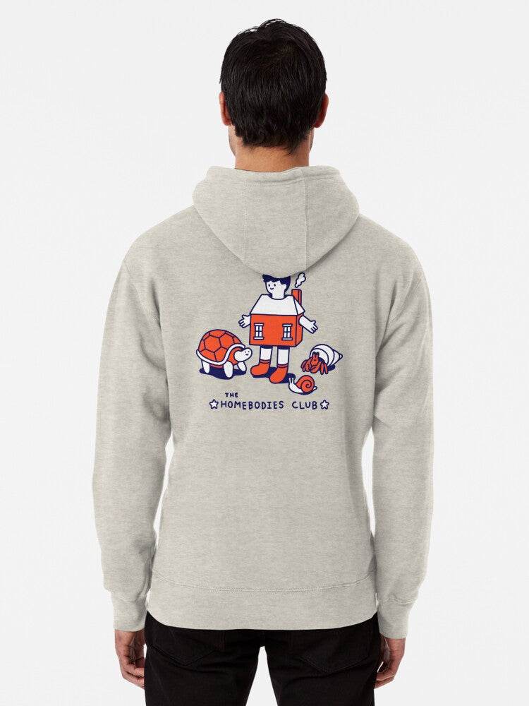 The Homebodies Club Pullover Hoodie | Cozy Graphic Hoodie | Unisex Pullover