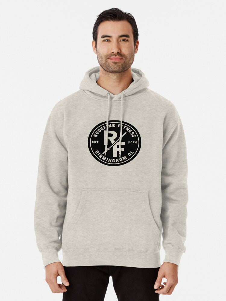 Redefine Fitness Logo Pullover Hoodie | Cozy Graphic Hoodie | Unisex Pullover