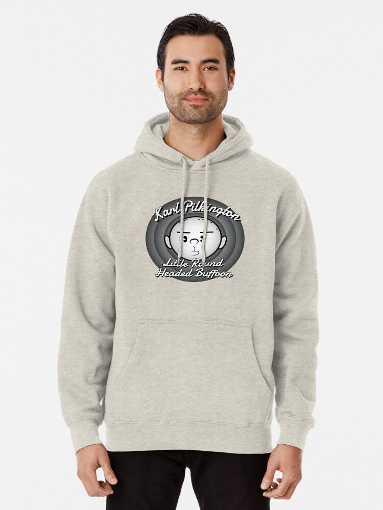 The Round Headed Buffoon Pullover Hoodie | Cozy Graphic Hoodie | Unisex Pullover
