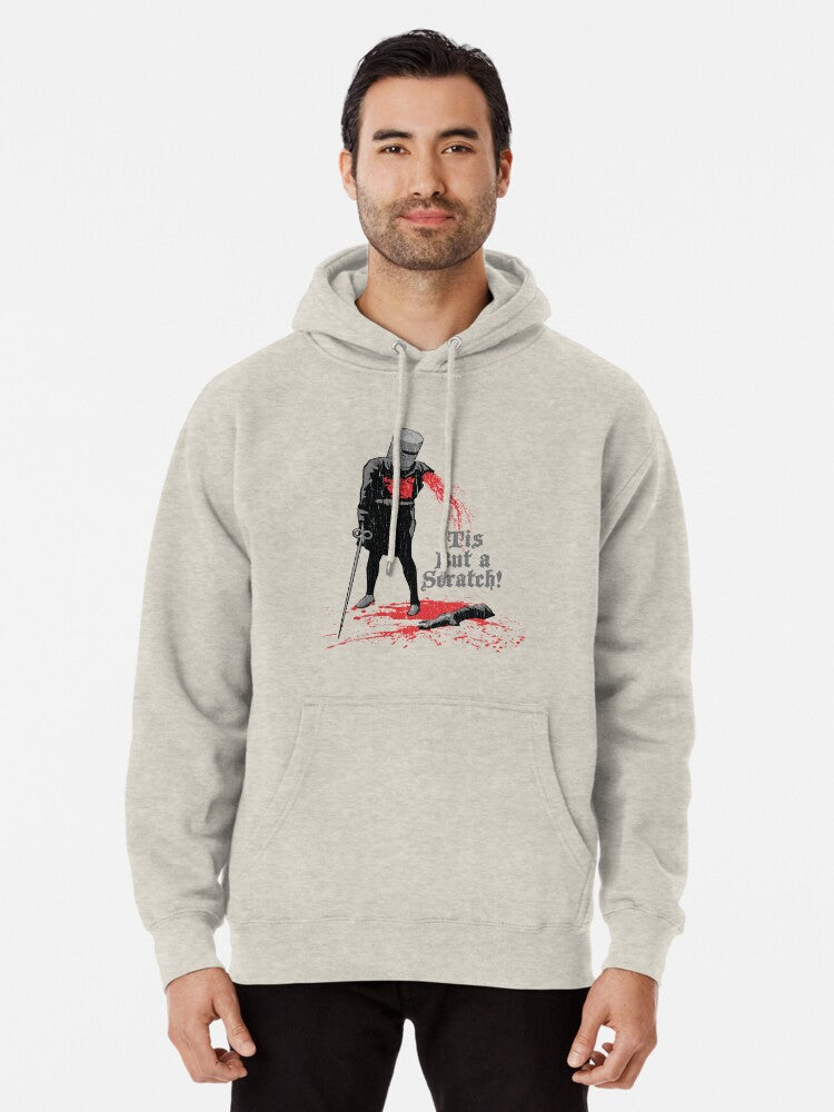 'tis But A Scratch Pullover Hoodie | Cozy Graphic Hoodie | Unisex Pullover