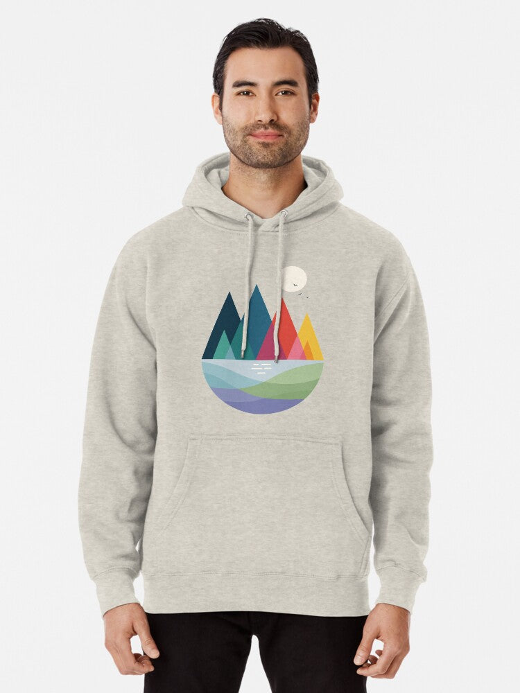 Somewhere Pullover Hoodie | Cozy Graphic Hoodie | Unisex Pullover