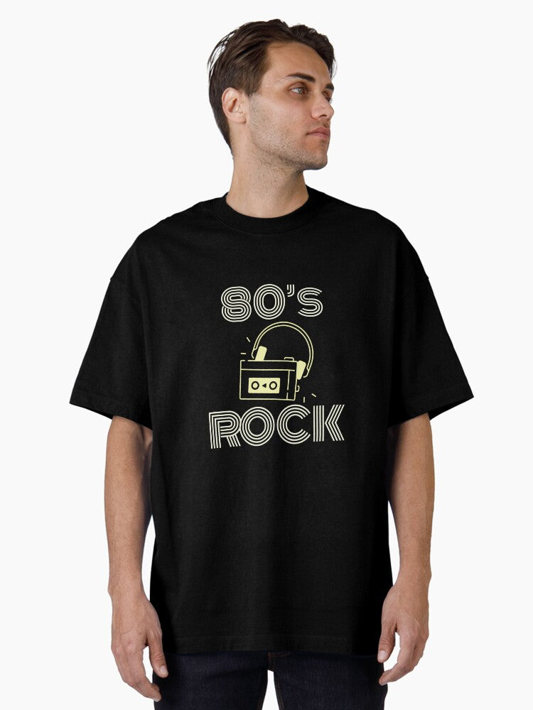 80's Rock Oversized T-shirt | Trendy Graphic Tee | Casual Unisex T-shirt