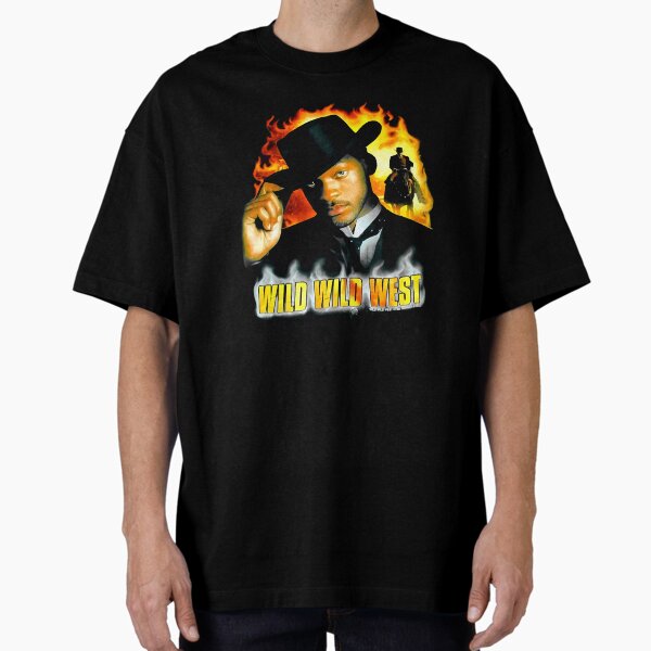 1999 Wild Wild West Vintage Will Smith as James West Cult Classic 90_s + Y2k Pop Culture Modern Steampunk Western Action Movie Promo Oversized T-Shirt for Sale by WalkingSteam