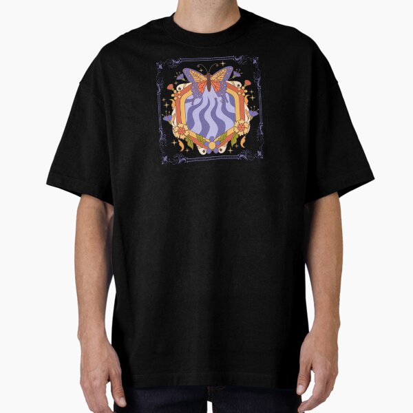 Classic Boho Floral with Butterfly T-Shirt Oversized T-Shirt for Sale by CarolCross