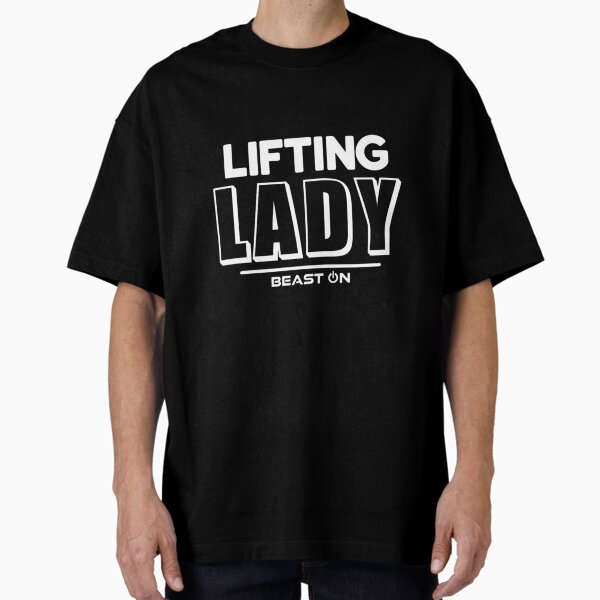 Lifting Lady Bodybuilding Fitness Motivation Gym Training Oversized T-Shirt for Sale by McamnStore