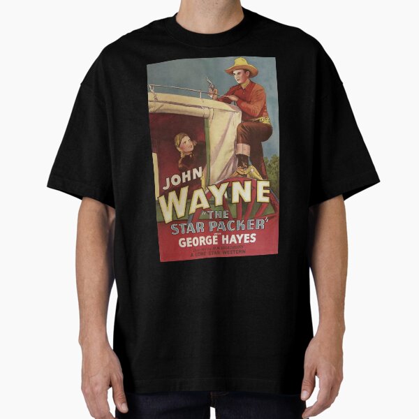 Vintage cowboy movie poster Oversized T-Shirt for Sale by stevepaint