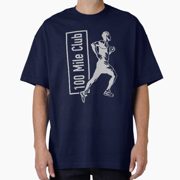 100 Mile Club ultra-endurance long distance running Oversized T-Shirt for Sale by FontGraphics