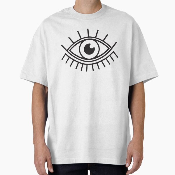 All Seeing Eye B&W Oversized T-Shirt for Sale by Hannahh3y