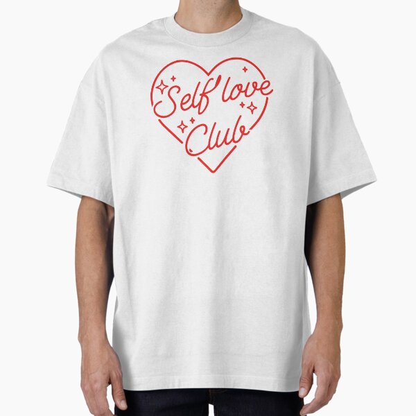 "Self love Club in Sparkling Heart" Oversized T-Shirt for Sale by KawaiiPattern