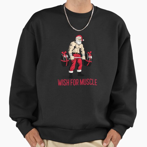 "Wish for muscle from santa" Premium Oversized Sweatshirt for Sale by FreshFlair