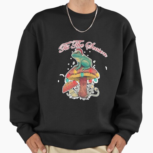"Cottagecore Christmas Frog Sitting On" Premium Oversized Sweatshirt for Sale by NeverLoseSF