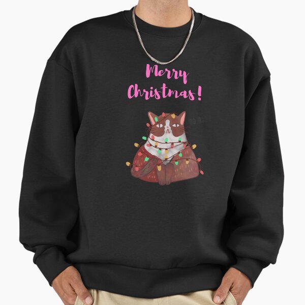 "Merry chrismas t-shirt, Cat chrismas t-shirt,Chrismas cute t-shirt" Premium Oversized Sweatshirt for Sale by Artist-NP