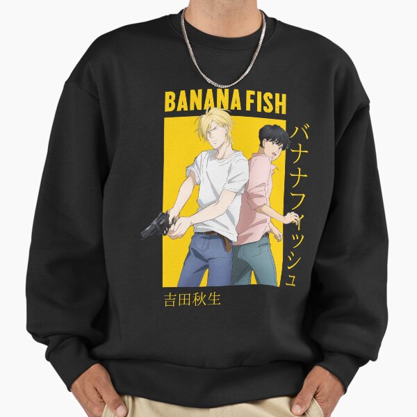 "Banana Fish Ash Lynx Eiji Okumura Card Anime" Premium Oversized Sweatshirt for Sale by kino-san