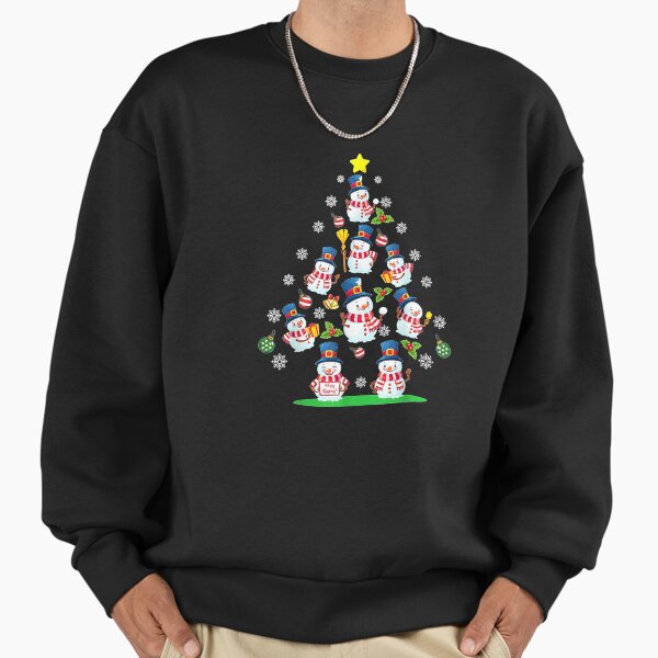 "Cute Snowman Christmas Tree Women Men Chrismas" Premium Oversized Sweatshirt for Sale by Vavilovvladimir