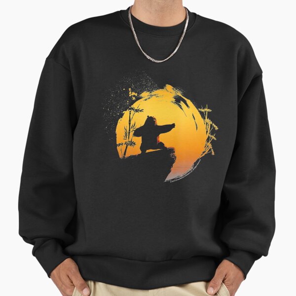 "Kung Fu Bear Po Tai Chi Sunset Silhouette" Premium Oversized Sweatshirt for Sale by BogdanConrad